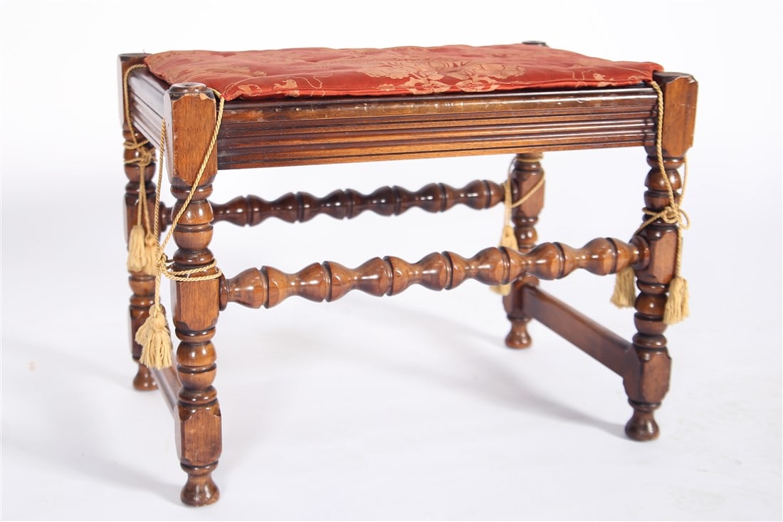 Carved Wood Stool (1 of 5)