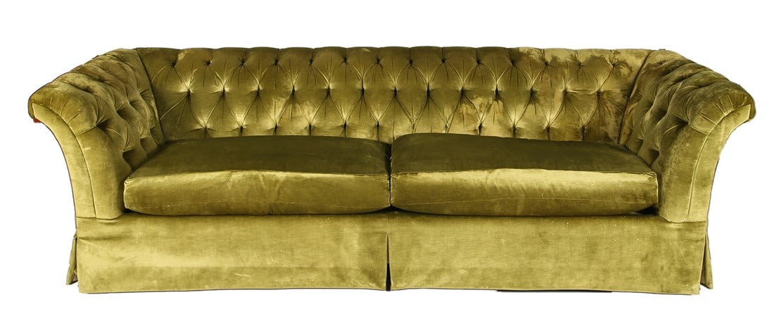 Hickory Chair Co., Green Velvet Sofa (1 of 4)