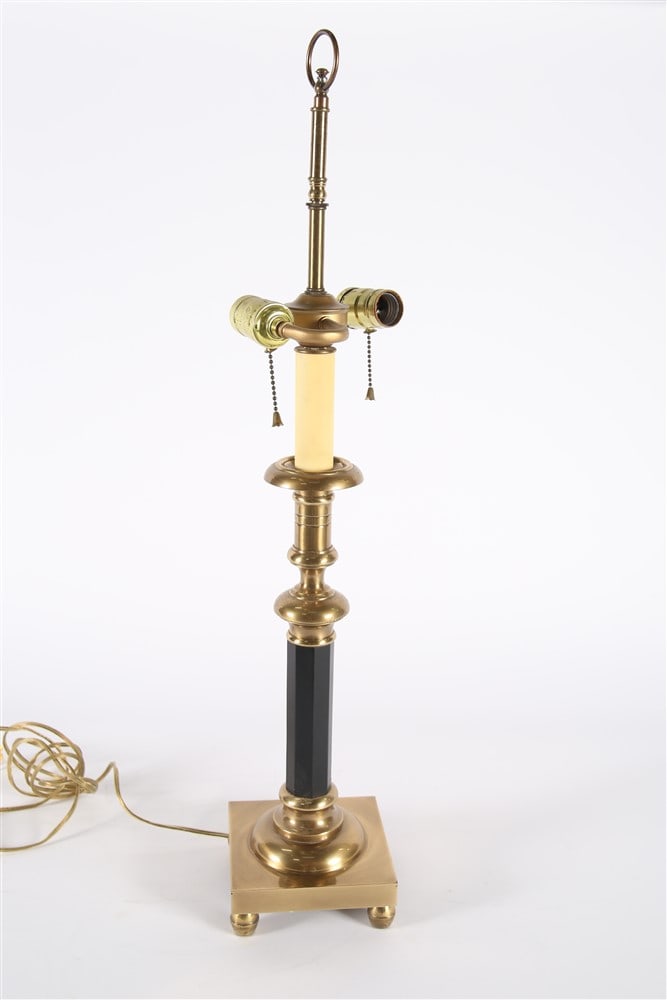 Frederick Cooper, Brass Column Table Lamp (1 of 3)