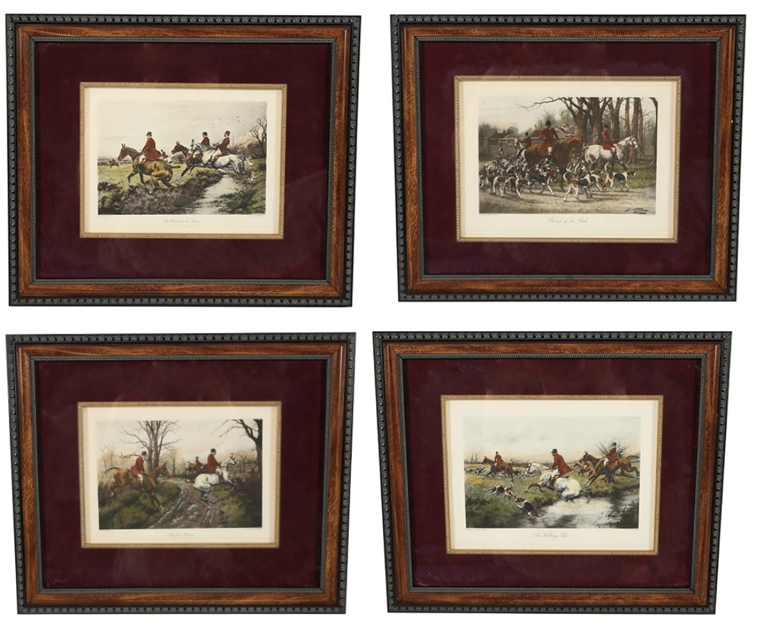 After George Wright, Four Hand-Colored Etchings (1 of 10)