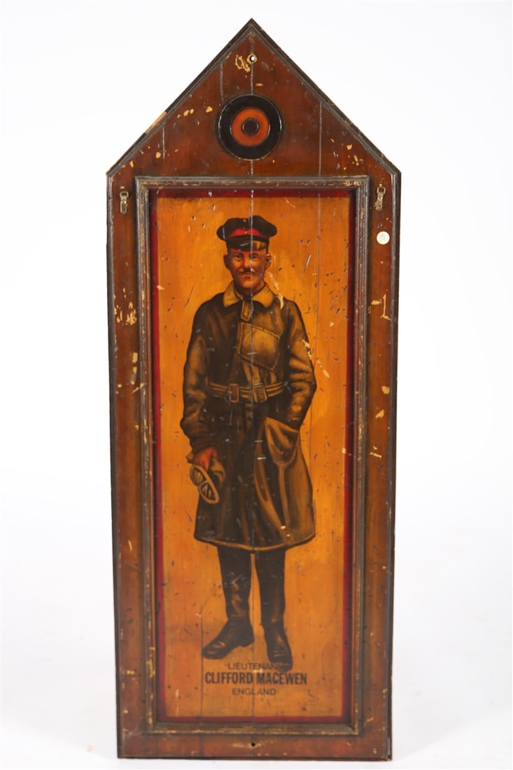 "Lufbery / McEwen" Painted WWI Aviator Panels (1 of 2)