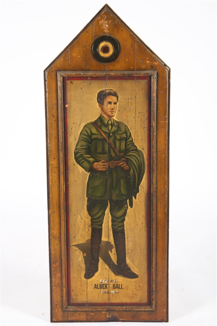 "Ball / Boelcke" Painted WWI Aviator Panels (1 of 2)