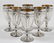 6 Towle Sterling Goblets, 20th C., 30 Ozt.