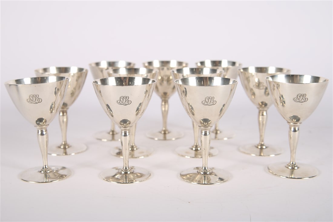 Tiffany and Co., Set of Eleven Sterling Cups (1 of 3)