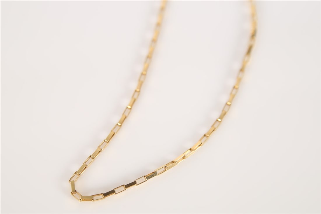 14k Yellow Gold Box Chain Necklace (1 of 3)