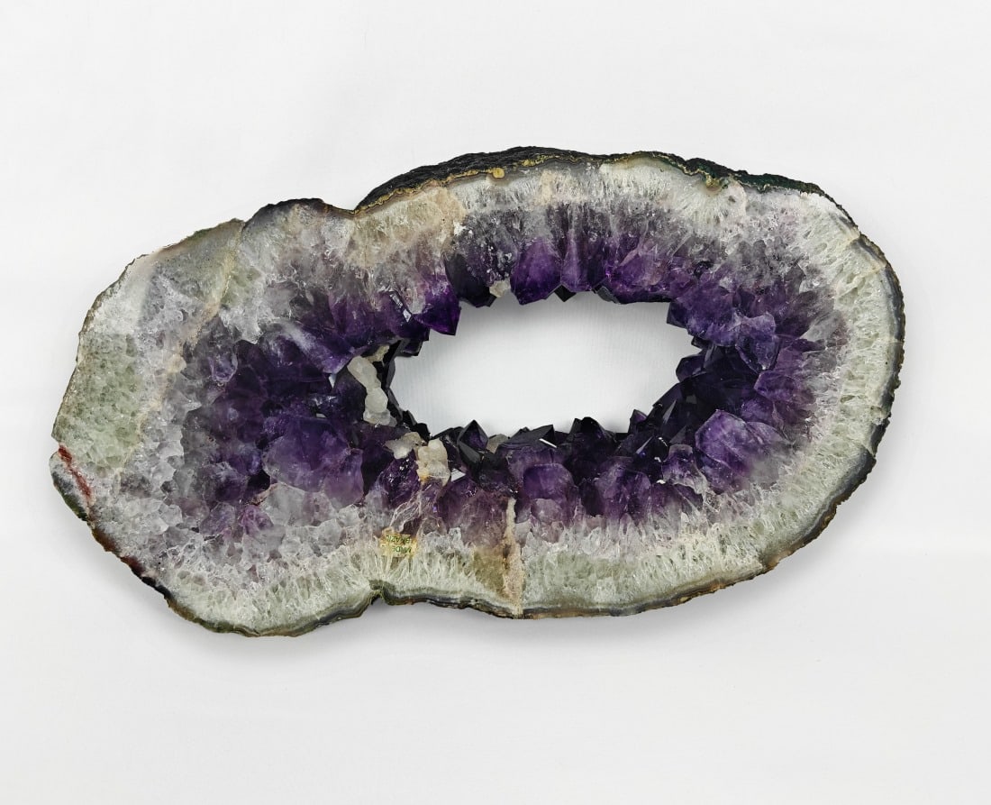 Natural Polished Amethyst Geode Slice - 11.5 lbs. (1 of 12)