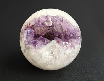 Polished Amethyst Geode Sphere - 1157g