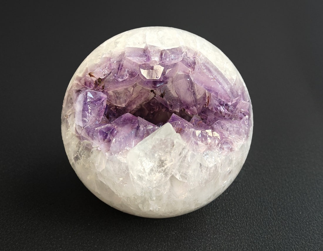 Polished Amethyst Geode Sphere - 1157g (1 of 5)