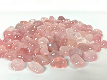 Tumbled Rose Quartz Stones - 838g