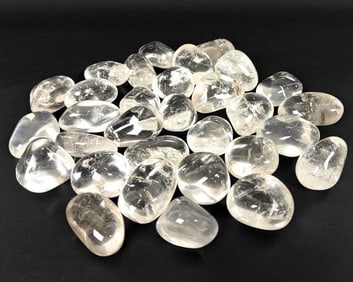 Tumbled Colorless Quartz Stones - 671g