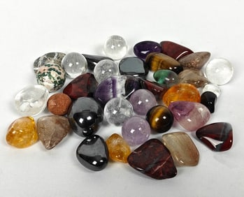 Various Tumbled Mineral Stones - 520g