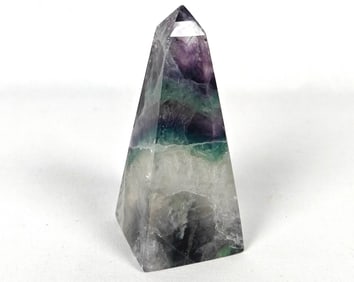 Carved Polished Fluorite Obelisk - 143g
