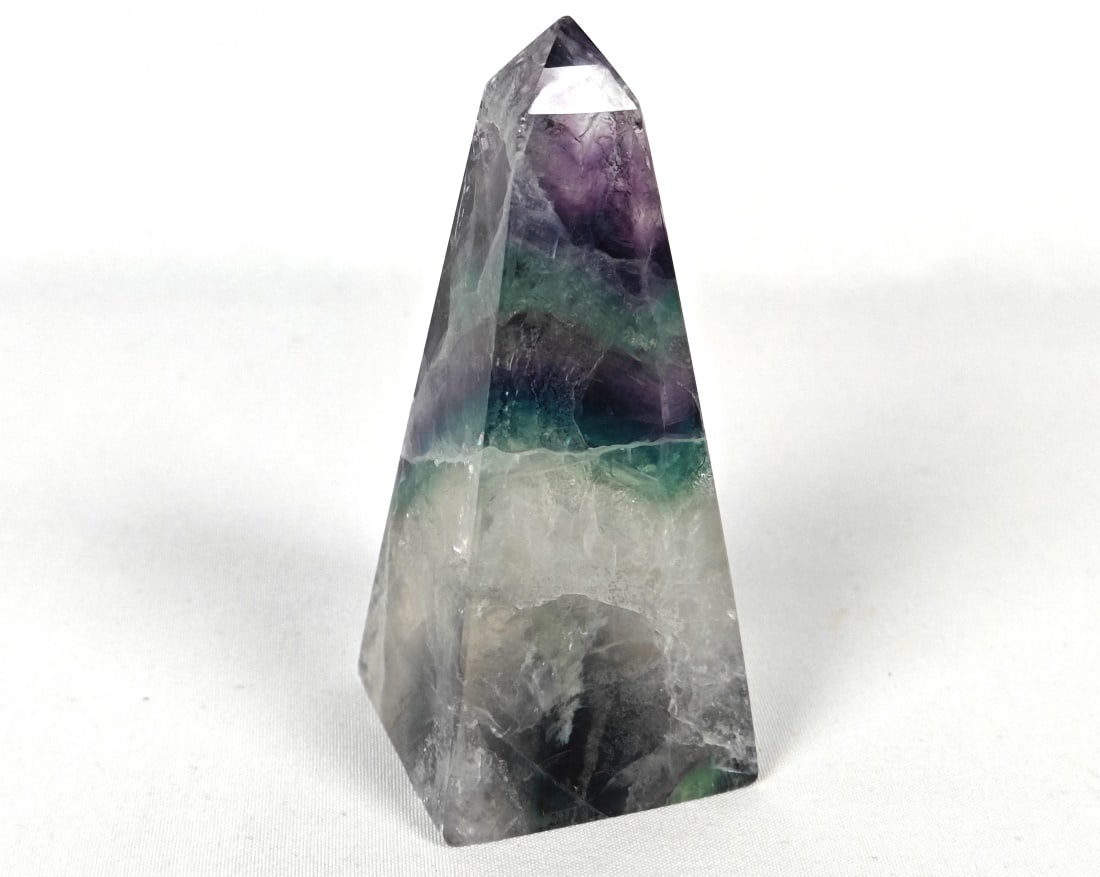 Carved Polished Fluorite Obelisk - 143g (1 of 6)