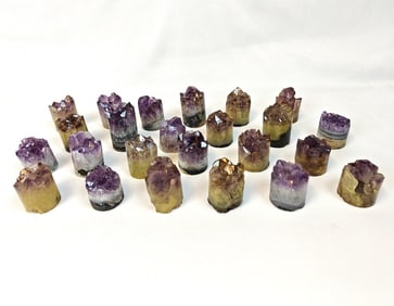 Twenty-Four Amethyst Core Specimens