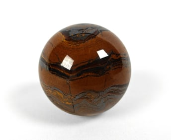 Polished Natural Tiger Eye Sphere - 107g