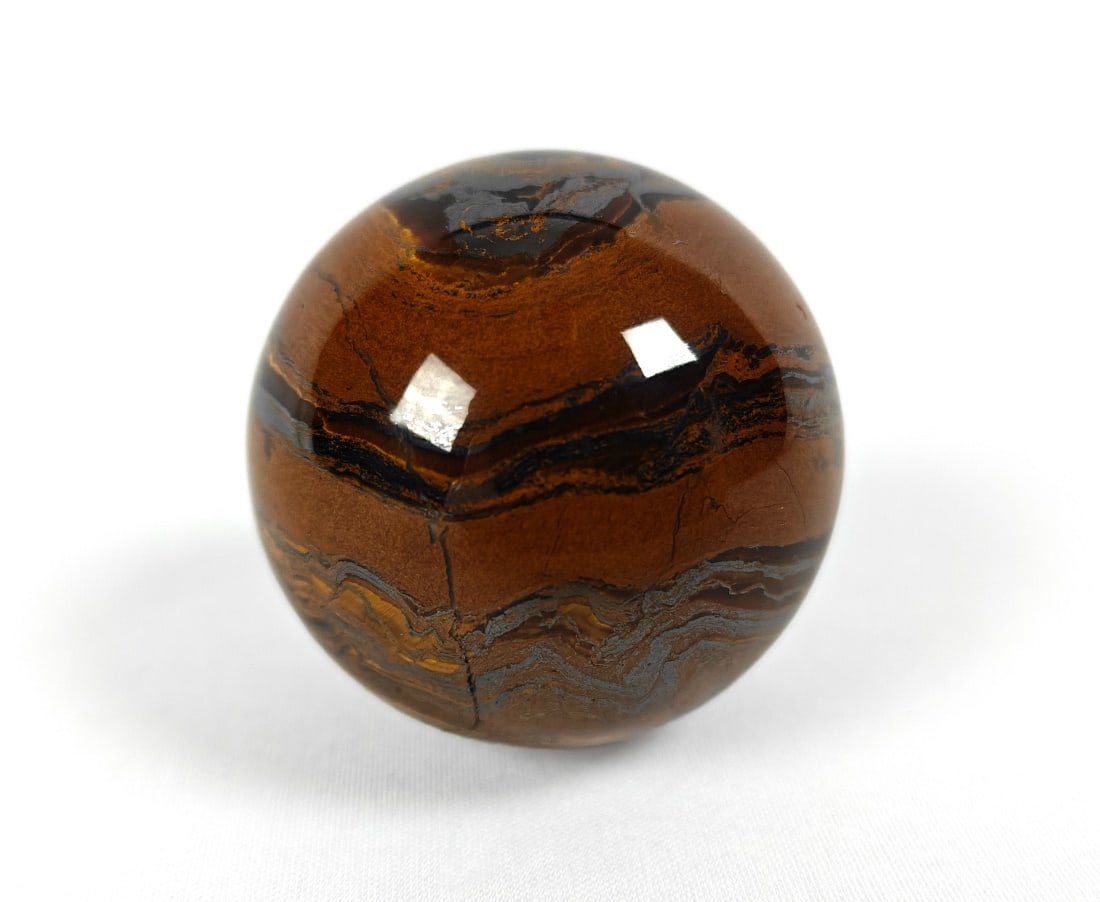 Polished Natural Tiger Eye Sphere - 107g (1 of 5)