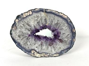 Natural Polished Amethyst Geode Slice - 3.70 kg