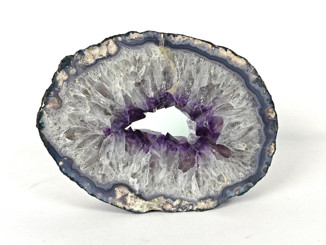 Natural Polished Amethyst Geode Slice - 3.70 kg (1 of 8)