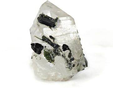 Quartz w/ Green and Black Tourmaline - 268g
