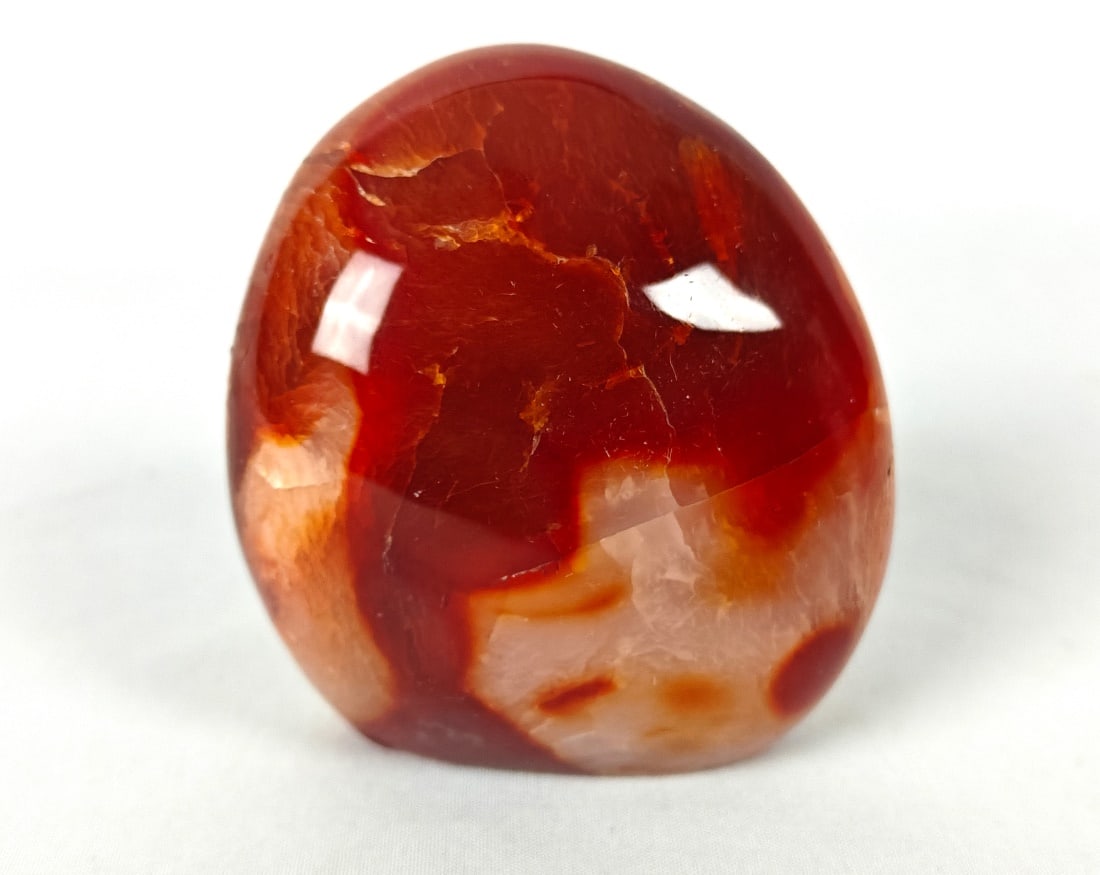 Standing Polished Carnelian Agate Stone - 269g (1 of 6)