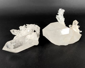 Pair of White Quartz Specimens - 435g