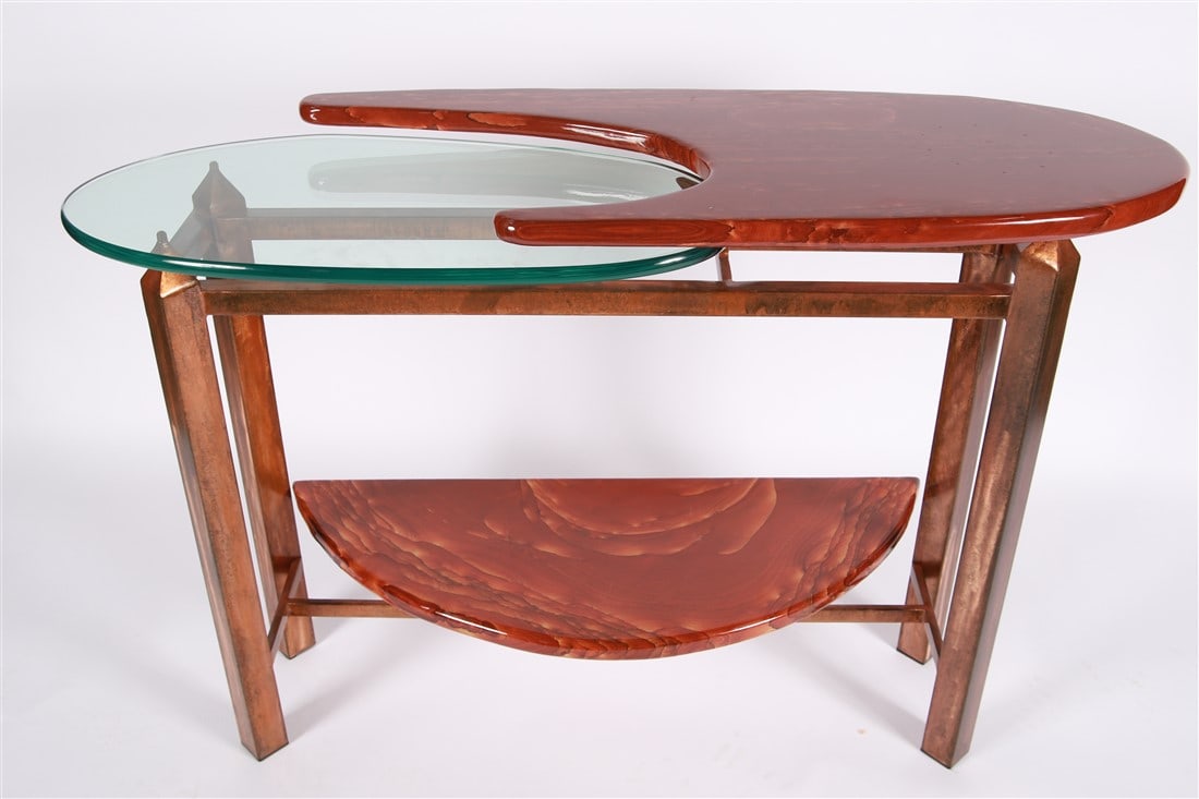 Signature Furnishings, Petrified Wood Hall Table (1 of 5)