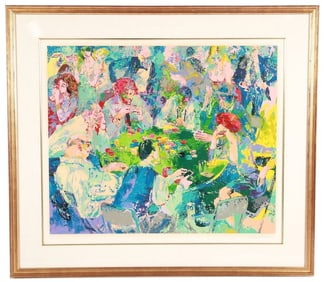 LeRoy Neiman (American), "Stud Poker" Serigraph