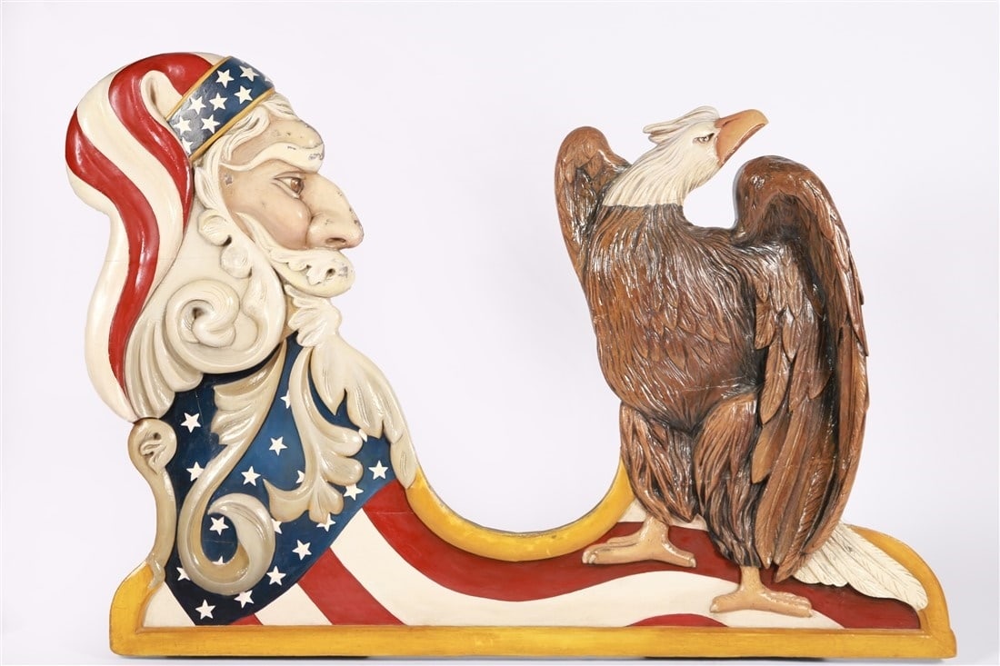 Herschell-Spillman Uncle Sam and Eagle Chariot (1 of 3)
