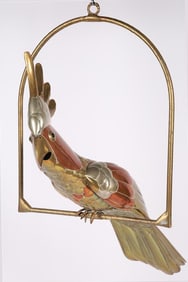 Sergio Bustamante, Large Brass/Copper Cockatiel