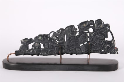 Christian White (Haida), Carved Argillite Pipe