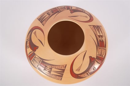 Steven Lucas, Hopi Fired Clay Polychrome Vessel