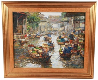 Patamares Livisit, Oil on Canvas Boats