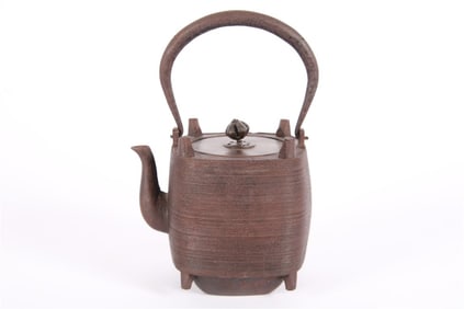 Japanese Cast Iron Stamped Tetsubin