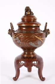 Bronze and Mixed-Metal Japanese Koro