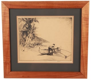 John Melville Kelly, "Old Hawaii" Etching