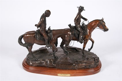 Art Allen, "The Sheriff" Bronze Sculpture, 1988