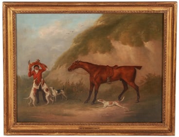 J.N. Sartorius, "The Death" Oil on Canvas