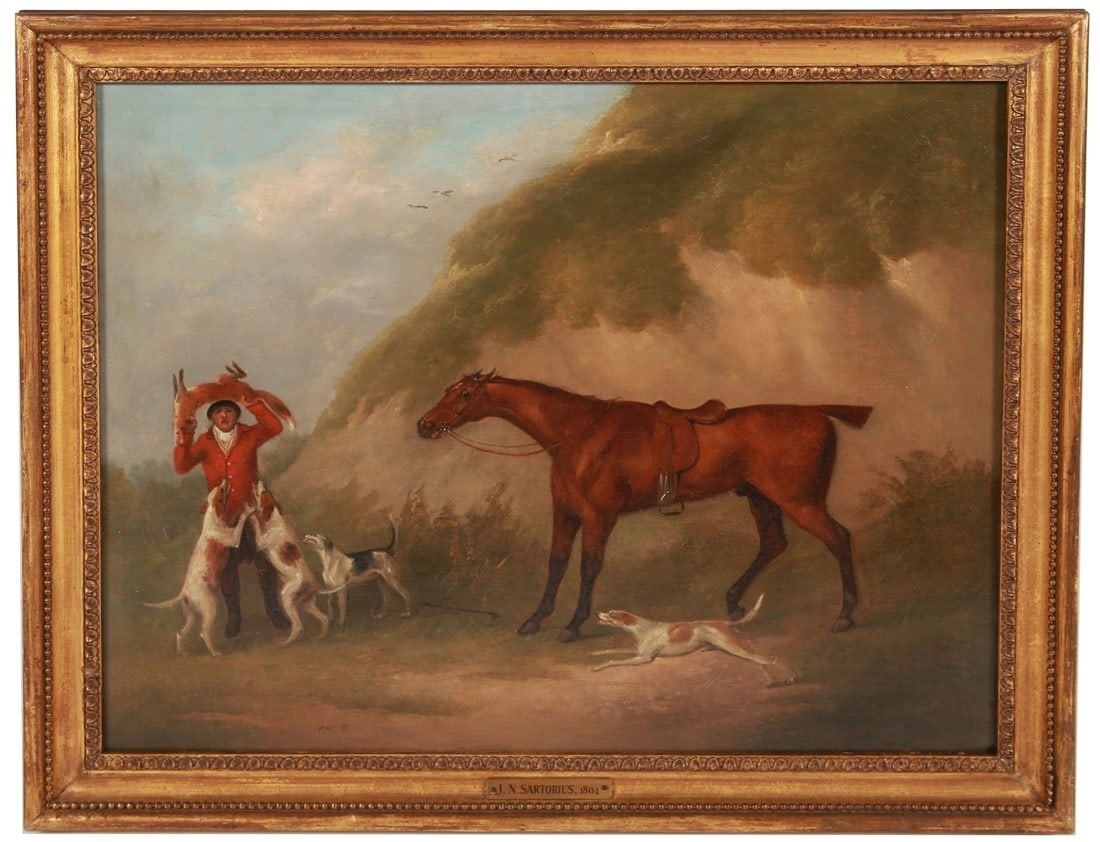 J.N. Sartorius, "The Death" Oil on Canvas (1 of 5)