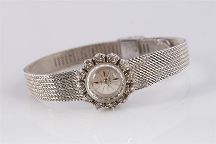 Gruen, Women's White Gold and Diamond Watch