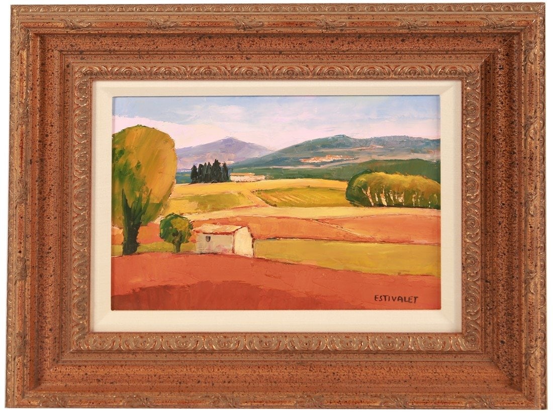 Elisabeth Estivalet, "l'Automne" Oil on Canvas (1 of 5)