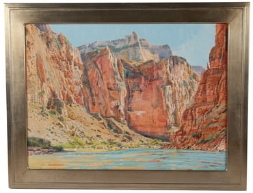Merrill Dean Mahaffey, "Red Alcoves" Acrylic