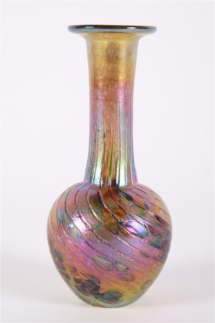 Robert Held (Canadian), Iridescent Art Glass Vase (1 of 6)