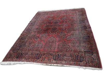 1920s Persian Painted Sarouk
