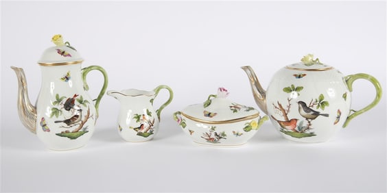 Herend, "Rothschild Bird" Tea and Coffee Set