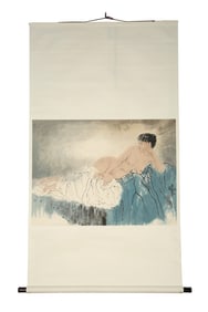 He Jiaying (Chinese), Painted Nude Scroll