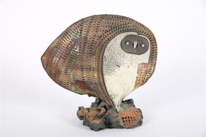 Doug DeLind (American), Raku-Fired Owl