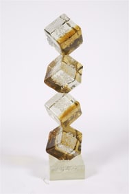 Romano Dona, "Cubi" Glass Sculpture