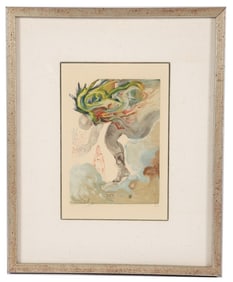 Salvador Dali, "Divine Comedy" Wood Engraving