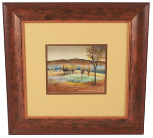 Gustave Hildebrand, Mixed Media Landscape