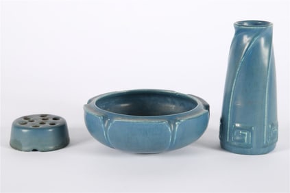 Rookwood Pottery, Blue Glazed Group